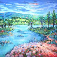 Lake-Biel-Switzerland-oil-landscape