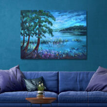 Moody-Evening-at_Lake-oil-landscape-painting-1a