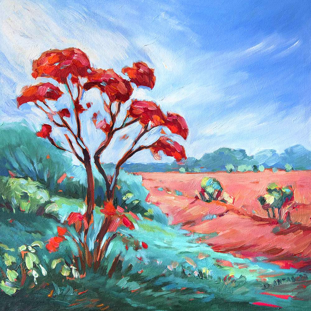 Red-tree-oil-painting-1