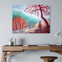 Stream-II-Garden_landscape-painting-1b