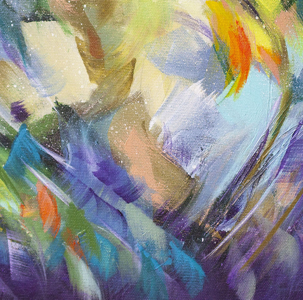 Swirl abstract painting