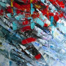 Lady in Red obraz abstrakcyjny sprzeda¿