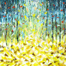 Brightness big abstract paiting on canvas