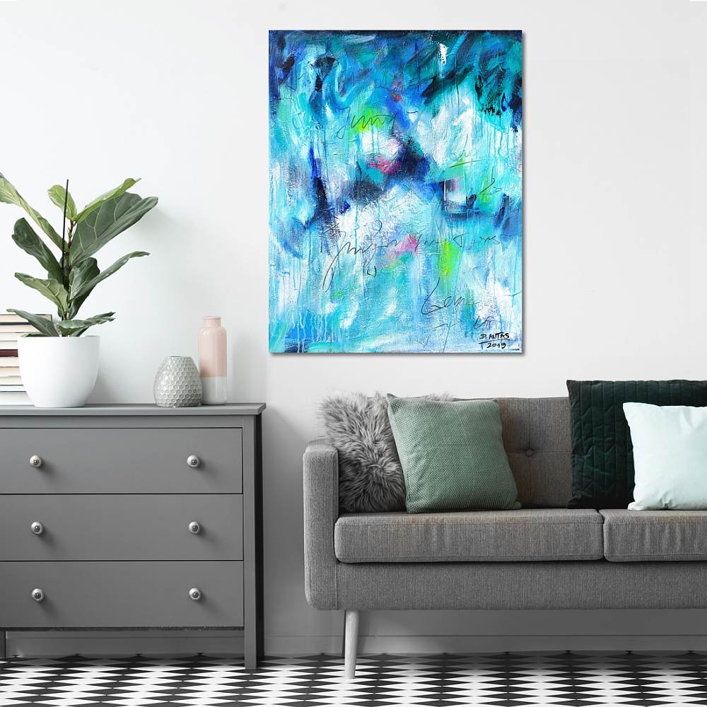 Copy space in living room