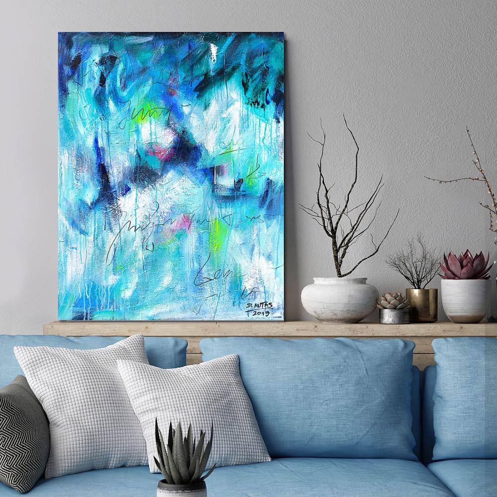 Copy space in living room