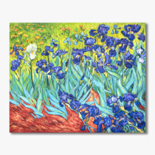 irysy van gogh, obrazy van gogh, duży obraz do salonu, nowoczesne obrazy do salonu, obrazy olejne do salonu, duże obrazy do salonu, obrazy na płótnie, kopie mistrzów, obrazy ekspresjonistyczne