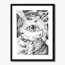 Chaos - Genesis rysunek piórkiem i tuszem Danuta Antas Art rysunek artystyczny, genesis, stworzenie świata, fantasy, rysunek piórkiem i tuszem, rysunki fantasy, unikalne prace artystyczne, rysunki dla kolekcjonerów